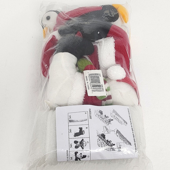 NEW! Decorative Christmas Snowman Stair Set - 5 Ft Banister Set Decoration - Picture 2 of 3